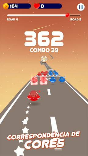 Estrada Espacial: Jogo da bola colorida screenshot 3
