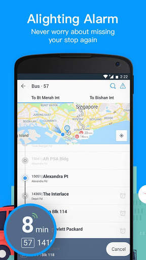 My SGBus - Bus Arrival Time MRT routes screenshot 3