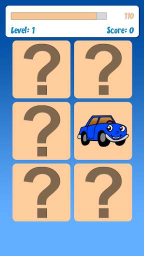 Memory Game Cars स्क्रीनशॉट 2