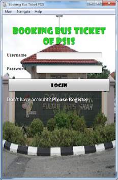 Booking Bus Ticket PSIS screenshot 1