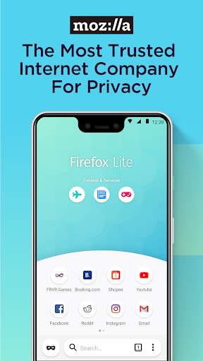 Firefox Lite — Fast and Secure Web Browser screenshot 8