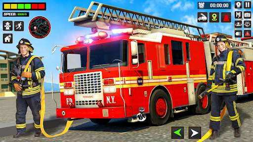 Firefighter FireTruck Games screenshot 1