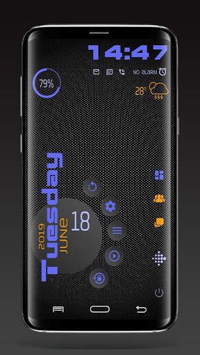 Тема DarkCircles для Total Launcher screenshot 3
