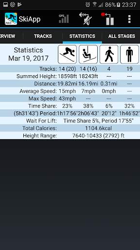 SkiApp LITE - THE Ski Computer screenshot 3