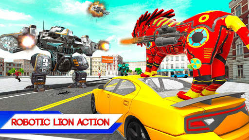 Lion Robot Transform: Car Robot Transport Sim screenshot 3