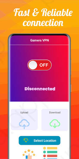 Gamers VPN - Free Low Ping Gaming VPN स्क्रीनशॉट 1