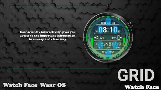 Grid Watch Face screenshot 3