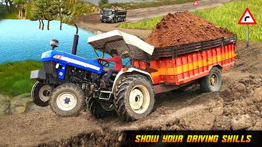 Tractor Trolley Drive Farming Simulator Game 2021 screenshot 1