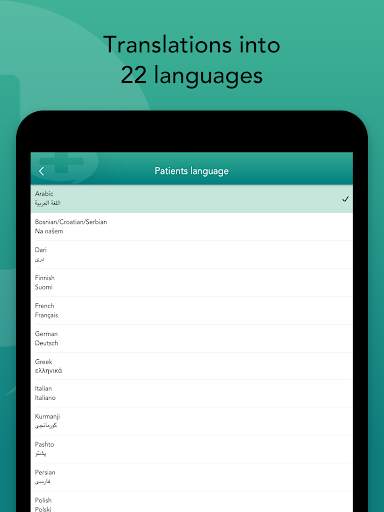 Care to Translate: Digital medical translator screenshot 7