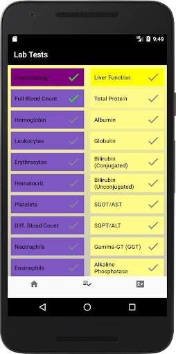 Lab Tests - Normal Lab Values screenshot 2