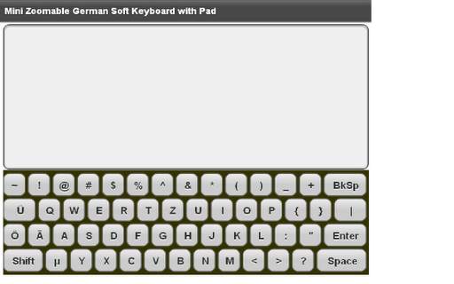 Mini German Keyboard & Pad स्क्रीनशॉट 2