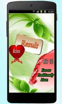 Kissing Test ❤ स्क्रीनशॉट 1