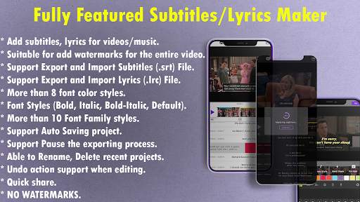Video Subtitles/Lyrics Maker screenshot 1