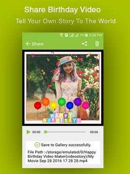 Happy Birthday Video Maker screenshot 6