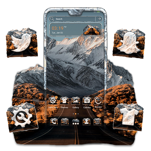 ikon Nevada Hill Road Launcher Theme