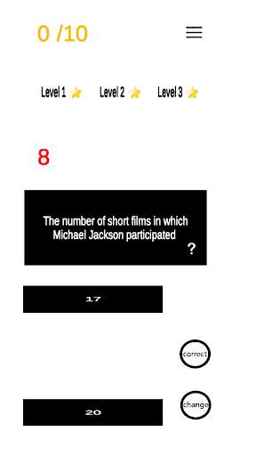 Michael Jackson Game Quiz скриншот 2
