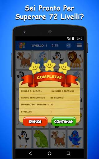 Gioco Di Memoria Con Animali Per Bambini screenshot 4