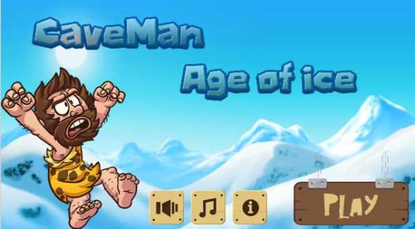 Caveman Ice Age Run Dash Mania скриншот 1