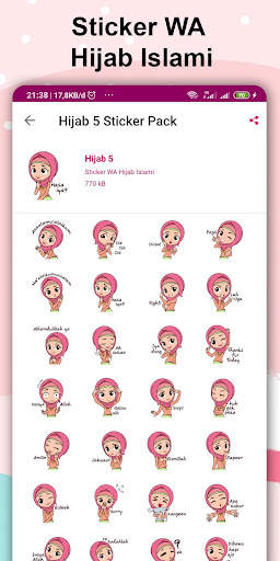 Sticker WA Hijab Islami screenshot 5