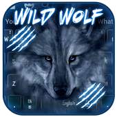 Blue Night Dark Wolf Keyboard Theme 10001001