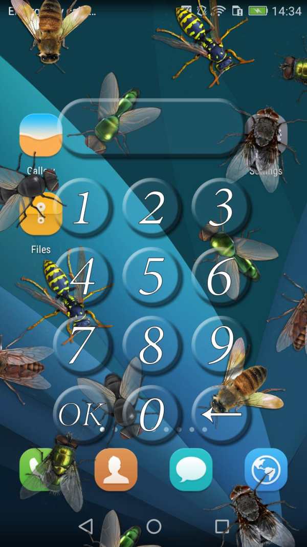 Flies lock screen prank screenshot 5