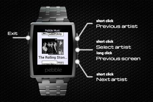 Music Player for Pebble screenshot 2