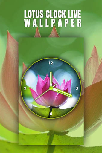 Lotus Clock Live Wallpaper screenshot 4