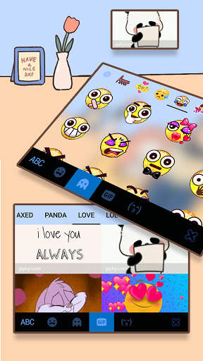 Girl With Cat Keyboard Background screenshot 5