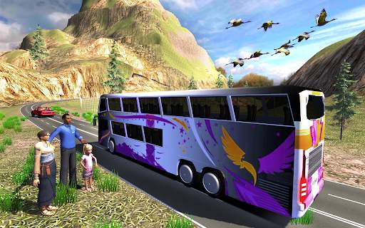 Game Mengemudi Bus Pelatih Nyata: Simulasi Bus screenshot 5