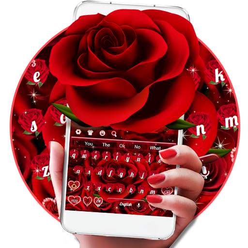 Classic Red Rose Keyboard 10001006