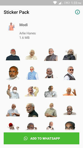 Modi Sticker for WhatsApp screenshot 1