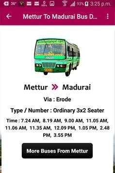 Mettur Bus Info screenshot 3