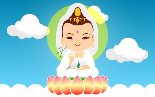 GuanYin Goddess Bobblehead Live Wallpaper screenshot 1