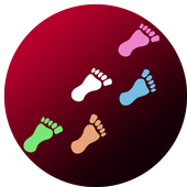 Pedometer - Calorie Counter Happy Steps أيقونة