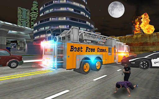 Fire Truck Rescue Driving Sim 3D screenshot 3