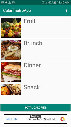Calorimetro app screenshot 2