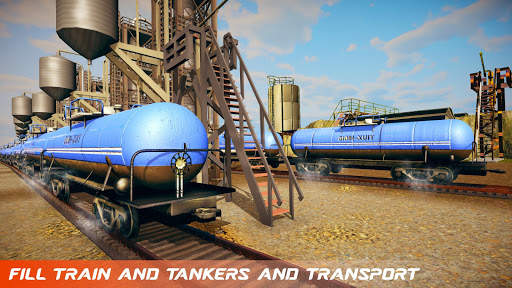 Oil Tanker Transporter Game: Pro Oil Train Driving screenshot 3