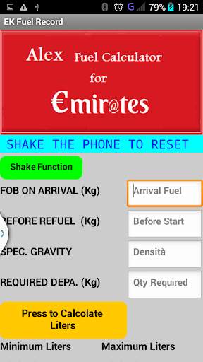 Alex Fuel Calculator for EK screenshot 2