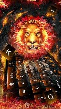 Flame Lion  Keyboard Theme screenshot 2