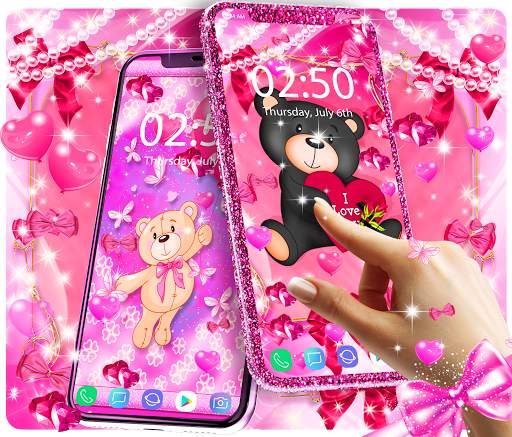Teddy bear love wallpapers screenshot 1