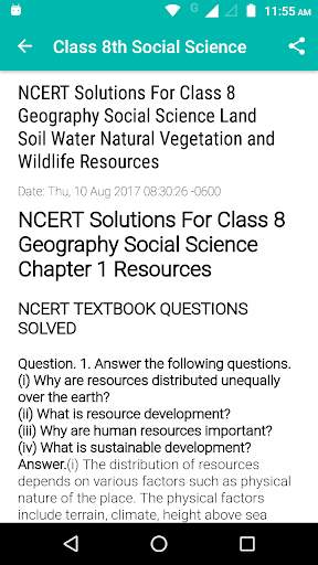 Social Science Class 8 скриншот 1