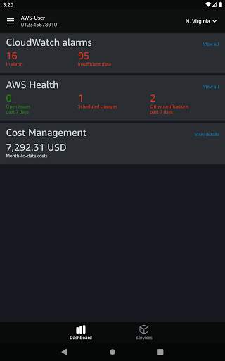 AWS Console screenshot 12