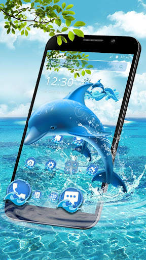 Aquatic Dolphin Mammals Theme screenshot 1