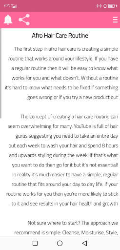 Afro Hair: Tips for everyday care screenshot 3