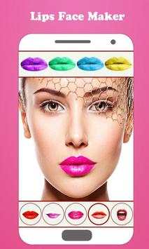 Lips Face Maker Camera 5 تصوير الشاشة