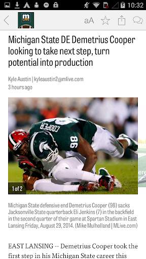 MLive.com: MSU Football News screenshot 2