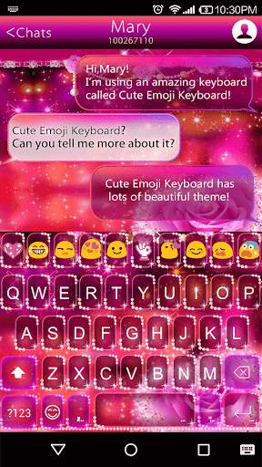 Star Light Emoji Keyboard Skin screenshot 1
