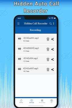 Hidden Call Recorder 2018 screenshot 4