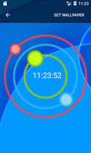Clock Neon Live Wallpaper screenshot 1