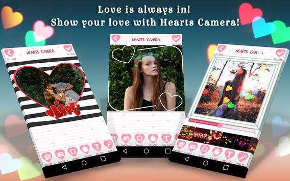 Hearts On Photo – Hearts Camera screenshot 1